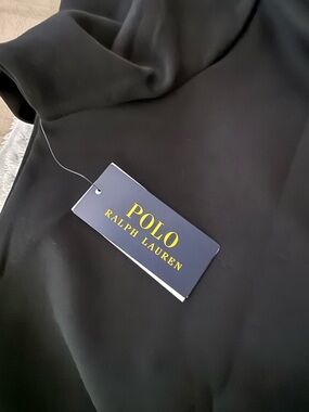 Polo by Ralph Lauren Black Top with Branded Hang Tag